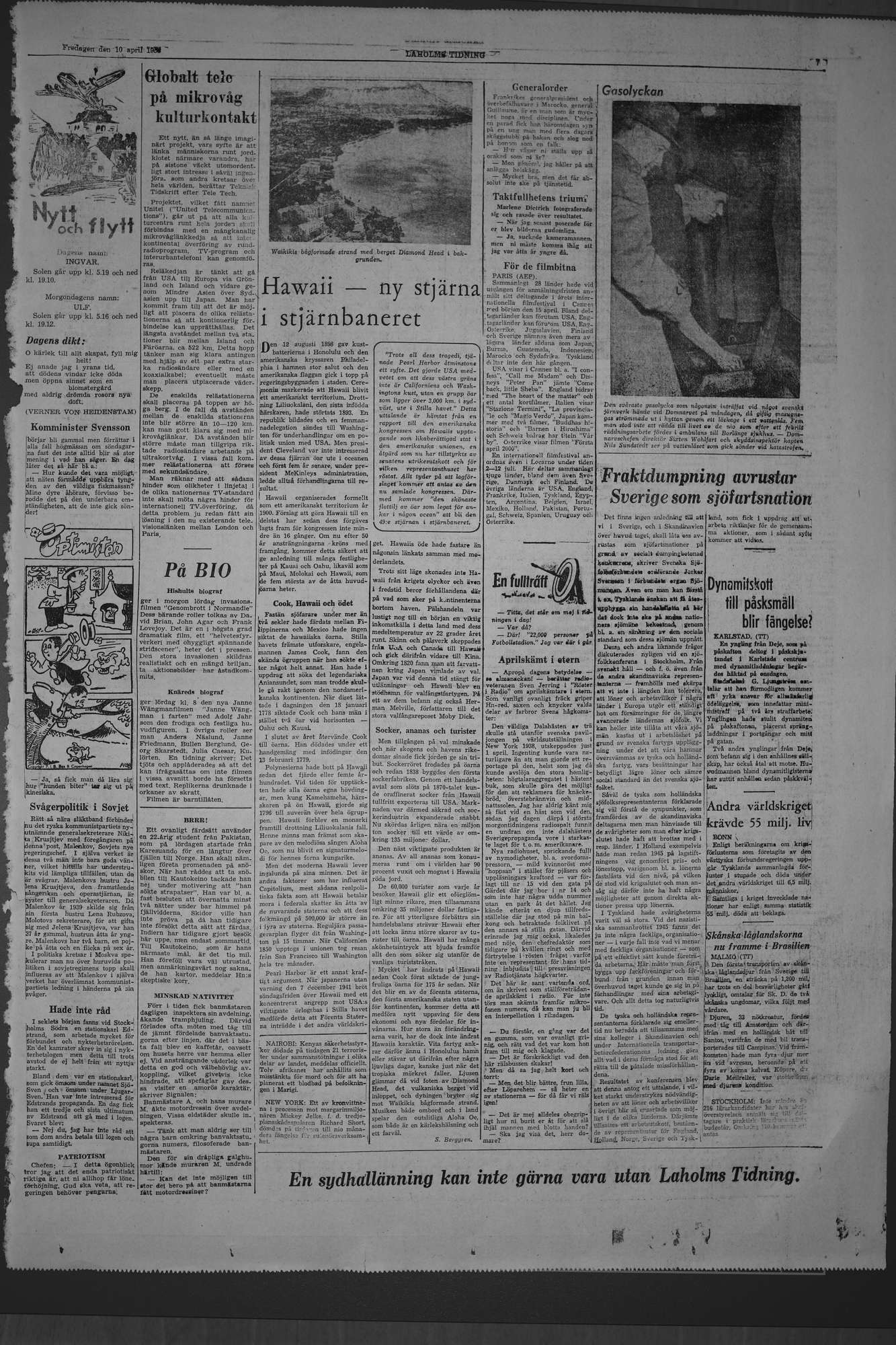 Laholms Tidning Fredag 10 april 1953, sida 7