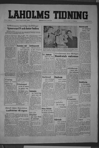 Förstasidan, Onsdag 10 juni 1953