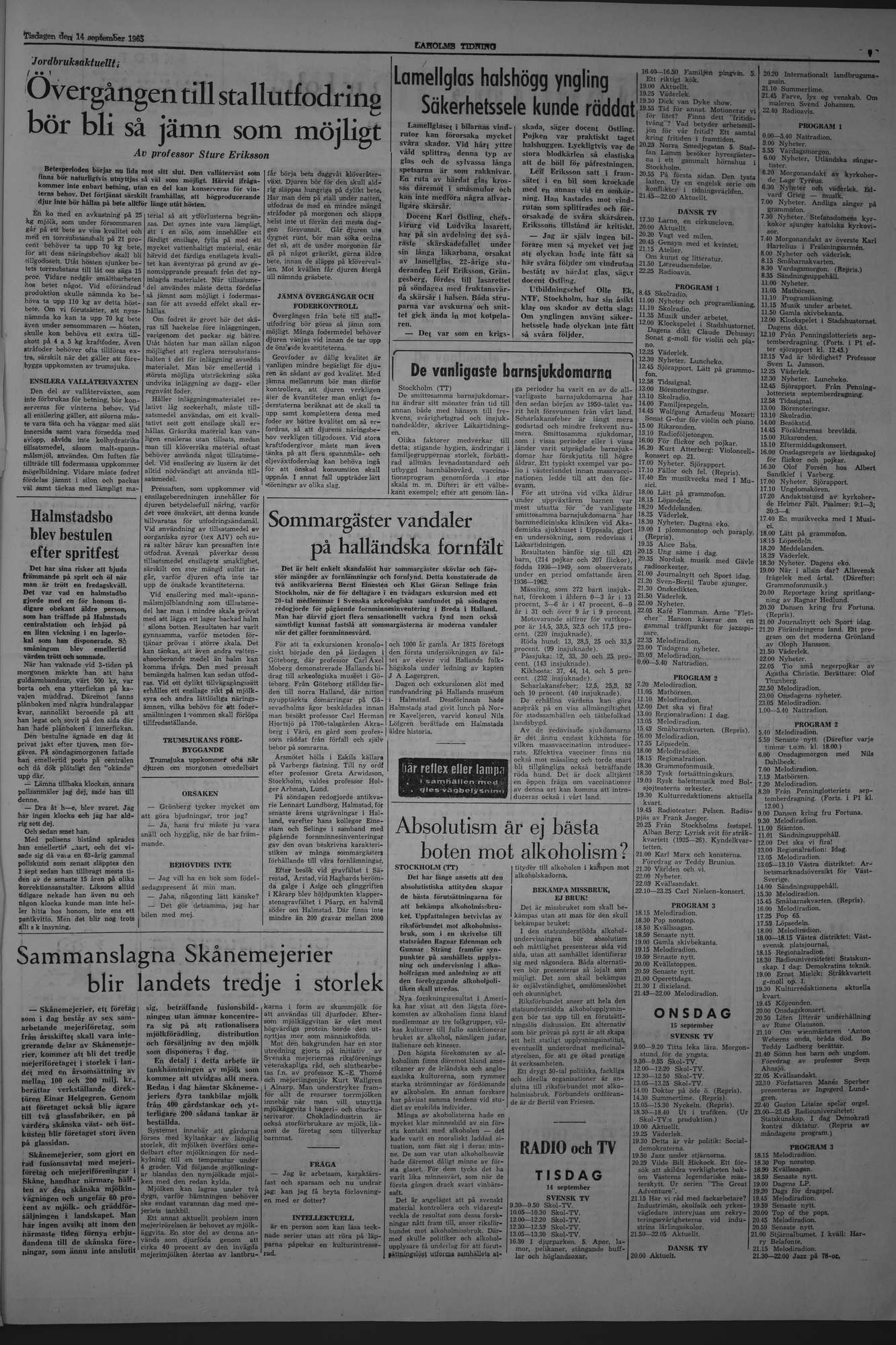 Laholms Tidning Lördag 14 augusti 1965, sida 7