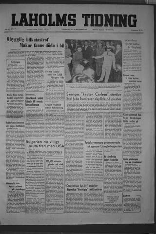 Förstasidan, Torsdag 10 september 1953