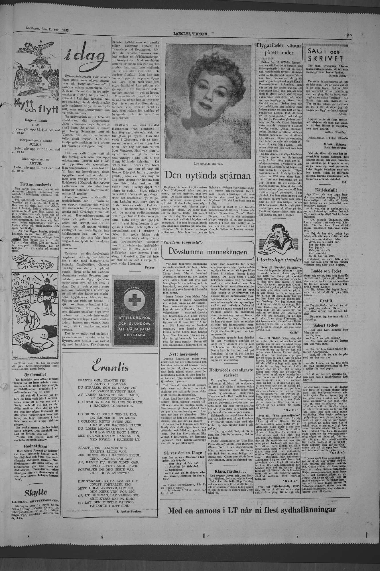 Laholms Tidning Lördag 11 april 1953, sida 7
