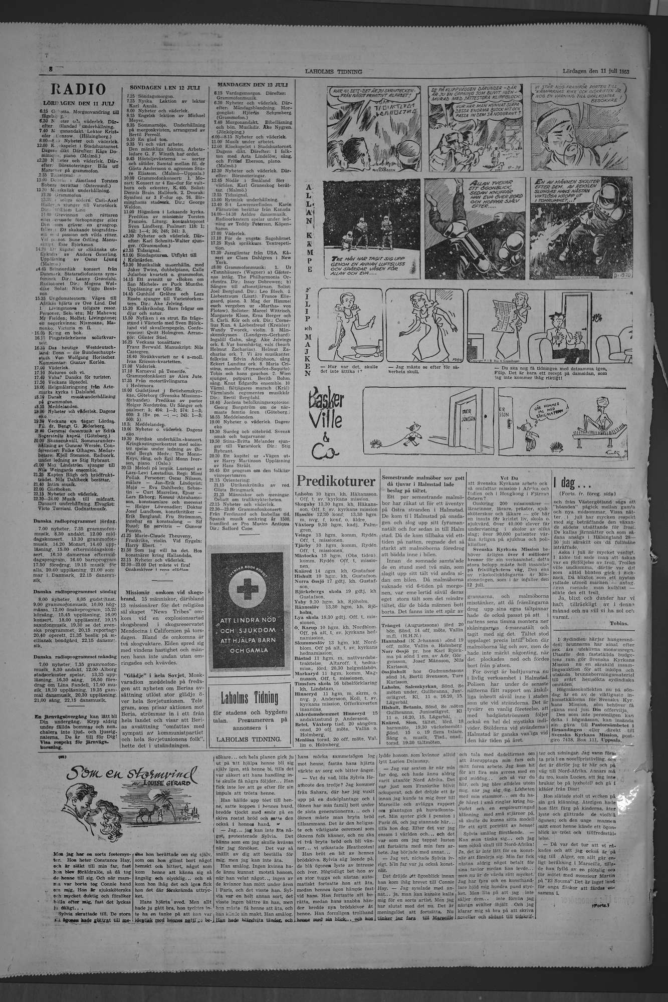 Laholms Tidning Lördag 11 juli 1953, sida 8
