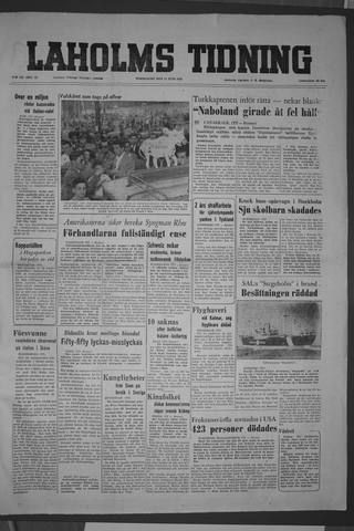 Förstasidan, Torsdag 11 juni 1953