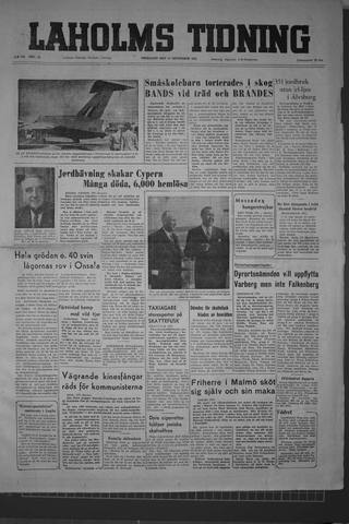 Förstasidan, Fredag 11 september 1953