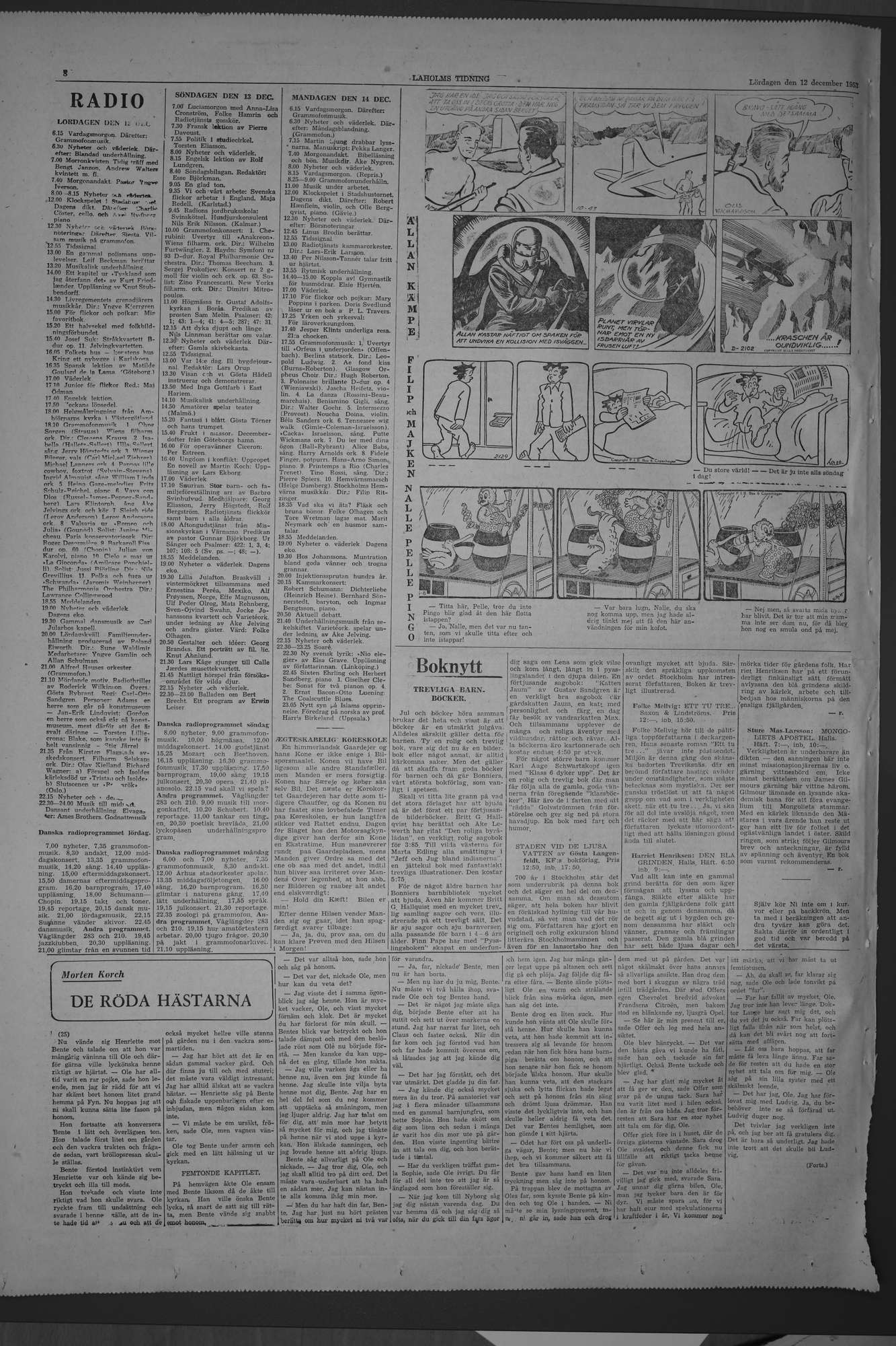 Laholms Tidning Lördag 12 december 1953, sida 8