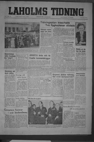 Förstasidan, Måndag 12 januari 1953