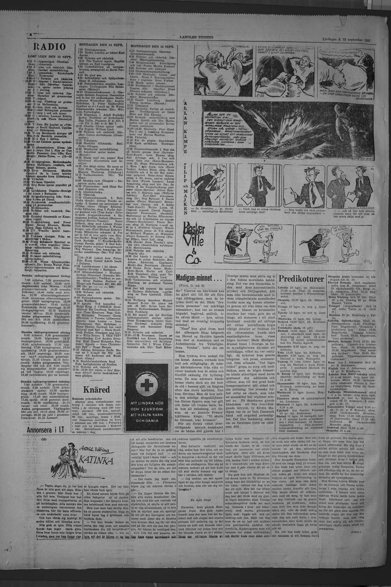 Laholms Tidning Lördag 12 september 1953, sida 8