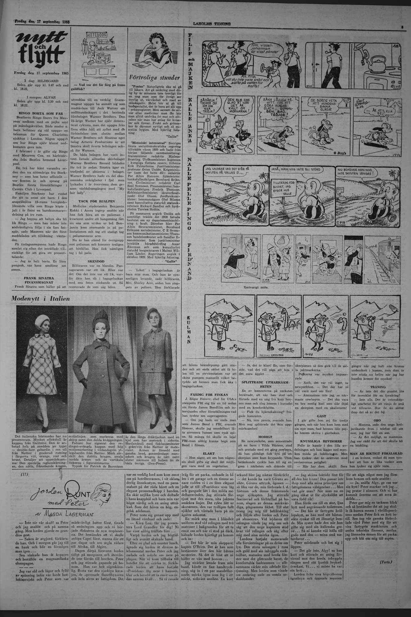 Laholms Tidning Fredag 17 september 1965, sida 5