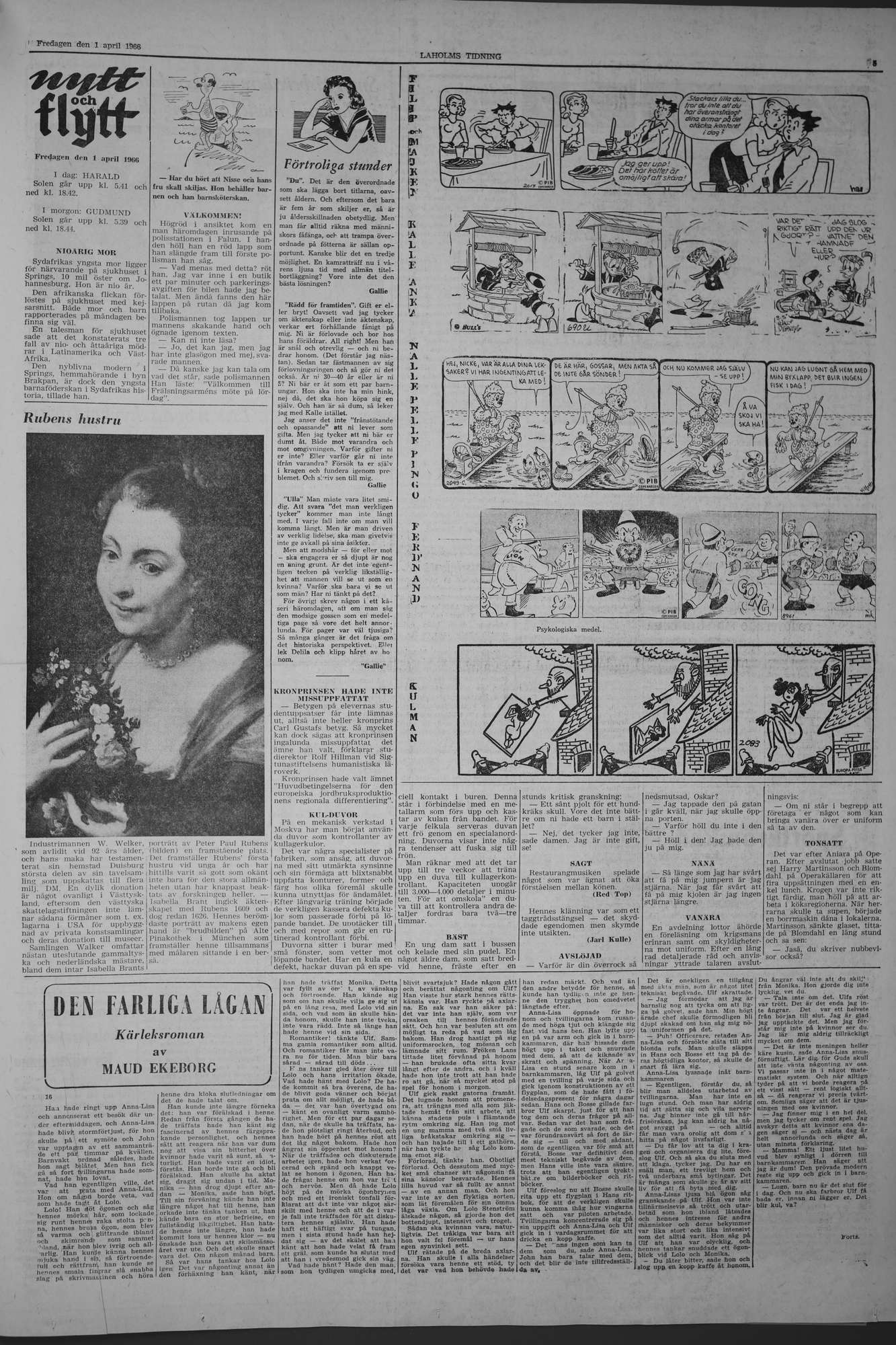 Laholms Tidning Fredag 1 april 1966, sida 5
