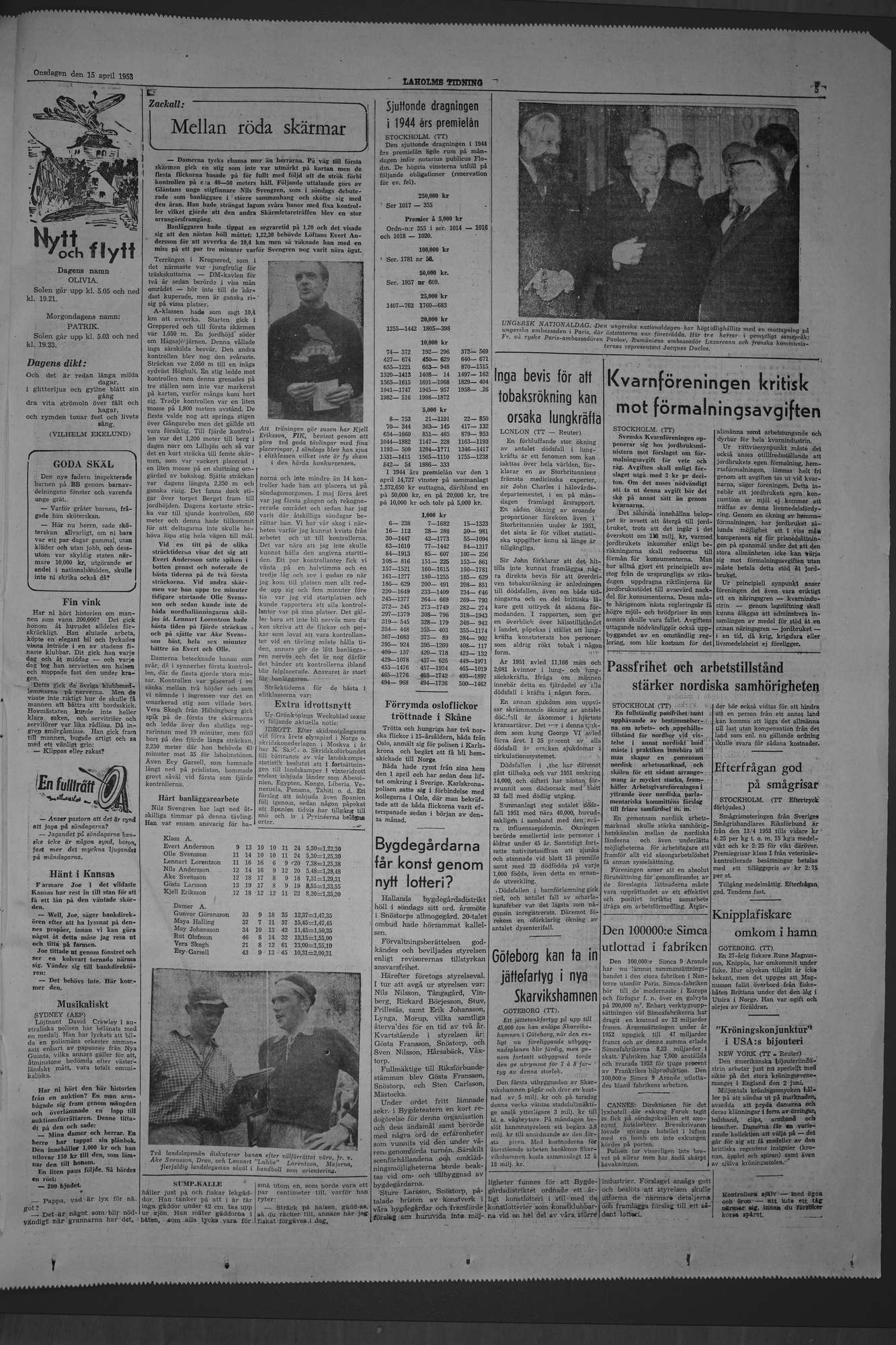 Laholms Tidning Onsdag 15 april 1953, sida 5