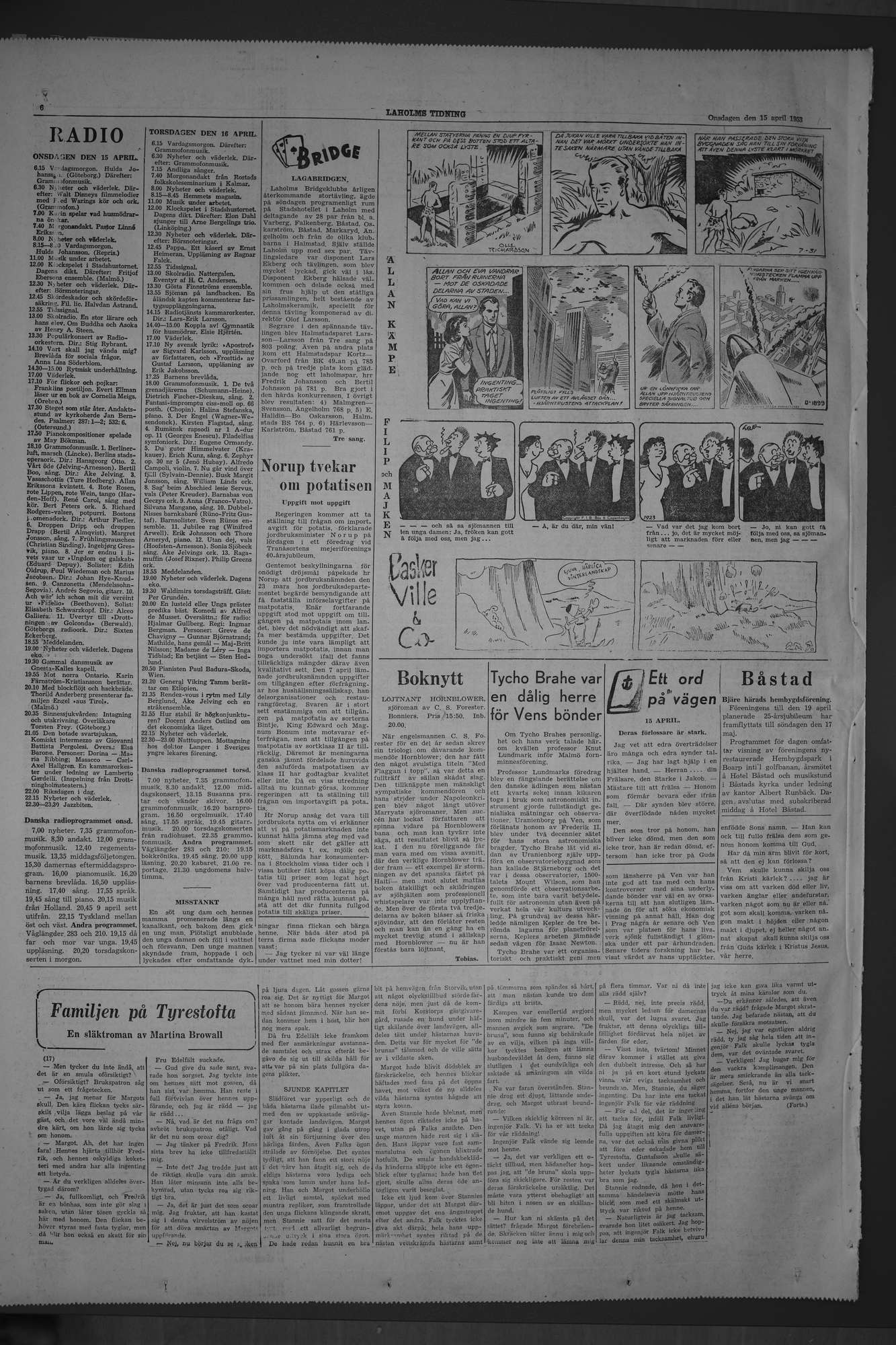 Laholms Tidning Onsdag 15 april 1953, sida 6