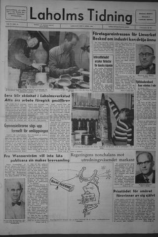 Förstasidan, Lördag 2 april 1966