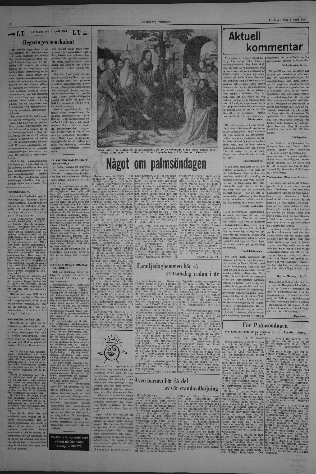 Laholms Tidning Lördag 2 april 1966, sida 4