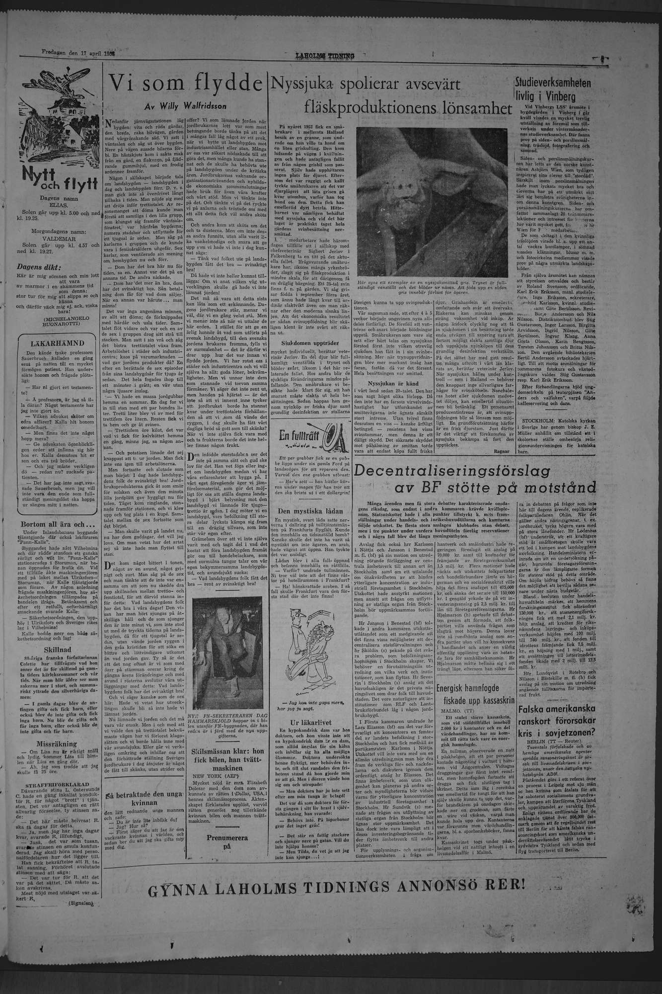 Laholms Tidning Fredag 17 april 1953, sida 7