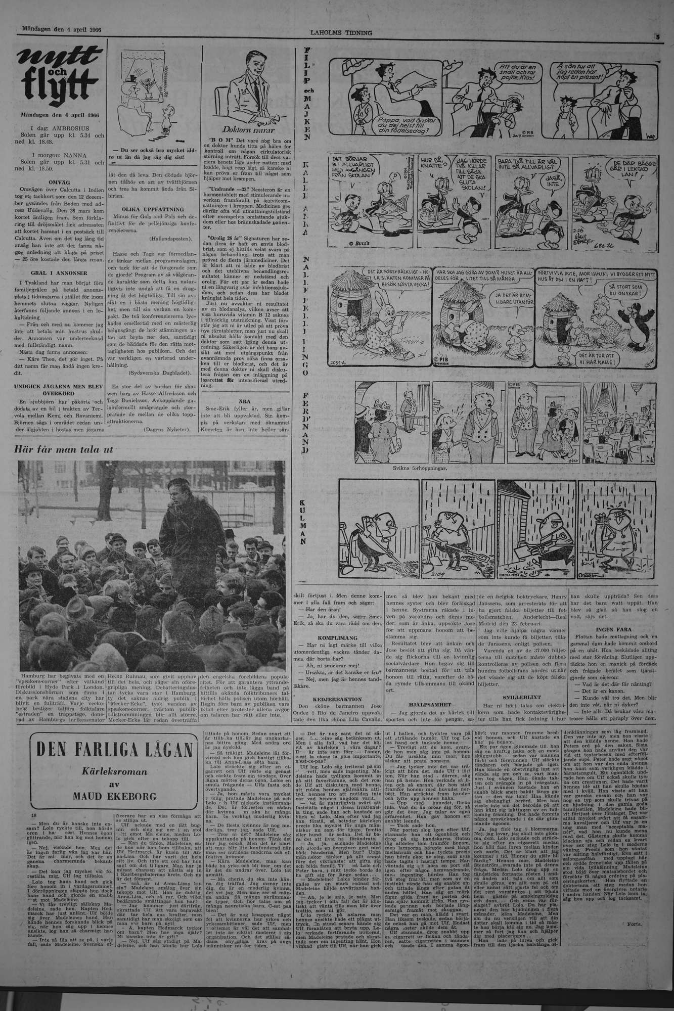 Laholms Tidning Måndag 4 april 1966, sida 5