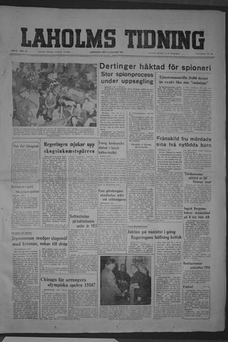 Förstasidan, Lördag 17 januari 1953