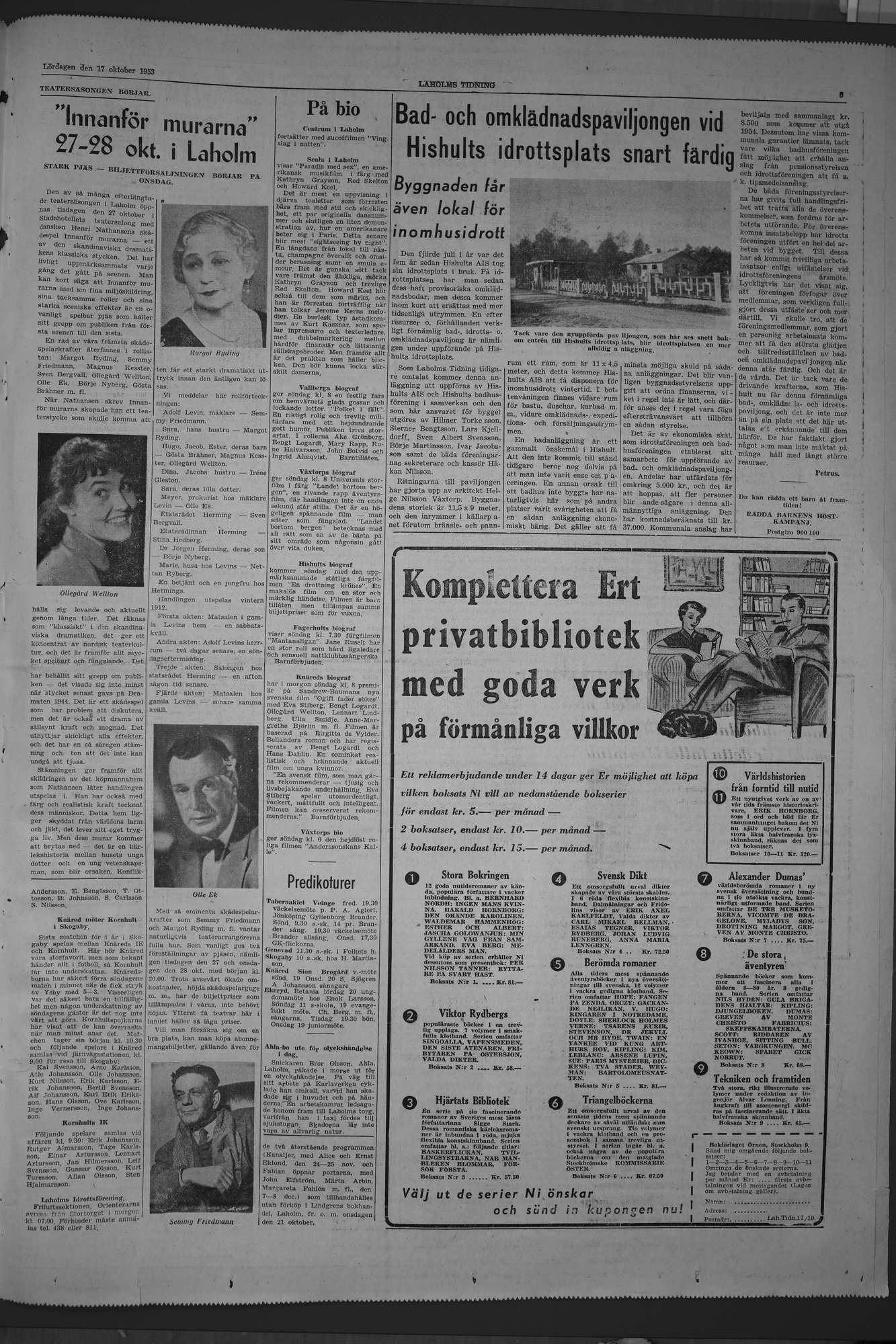 Laholms Tidning Lördag 17 oktober 1953, sida 5