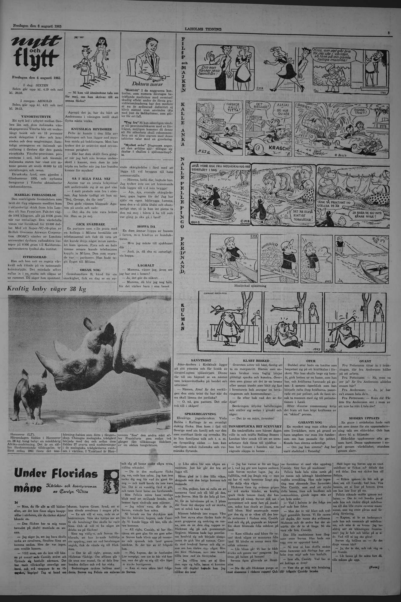 Laholms Tidning Fredag 6 augusti 1965, sida 5