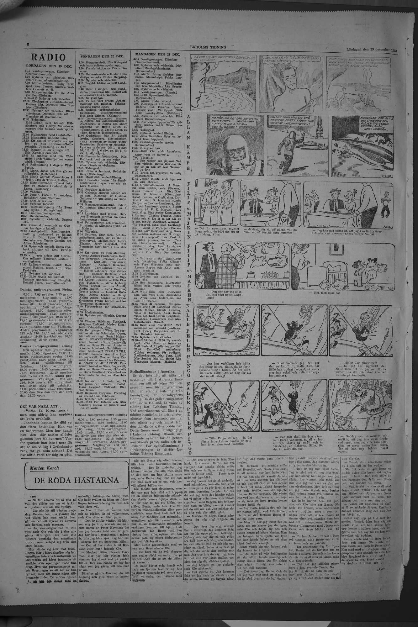 Laholms Tidning Lördag 19 december 1953, sida 8