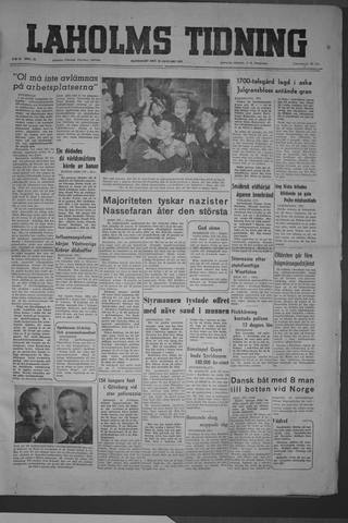 Förstasidan, Måndag 19 januari 1953
