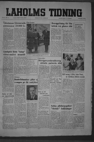 Förstasidan, Torsdag 19 mars 1953