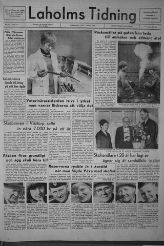 Förstasidan, Torsdag 7 april 1966