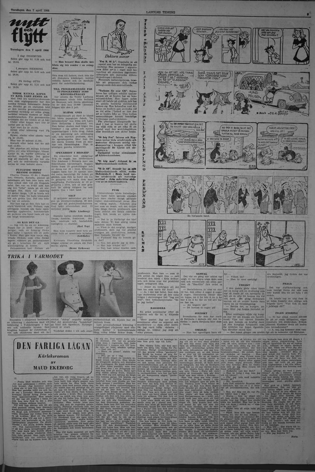 Laholms Tidning Torsdag 7 april 1966, sida 5