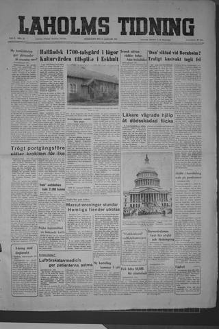 Förstasidan, Torsdag 22 januari 1953