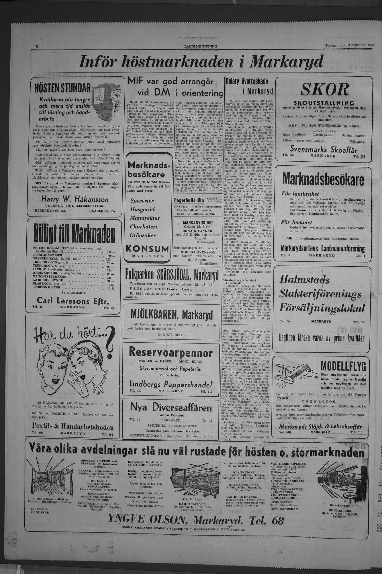Laholms Tidning Tisdag 22 september 1953, sida 4