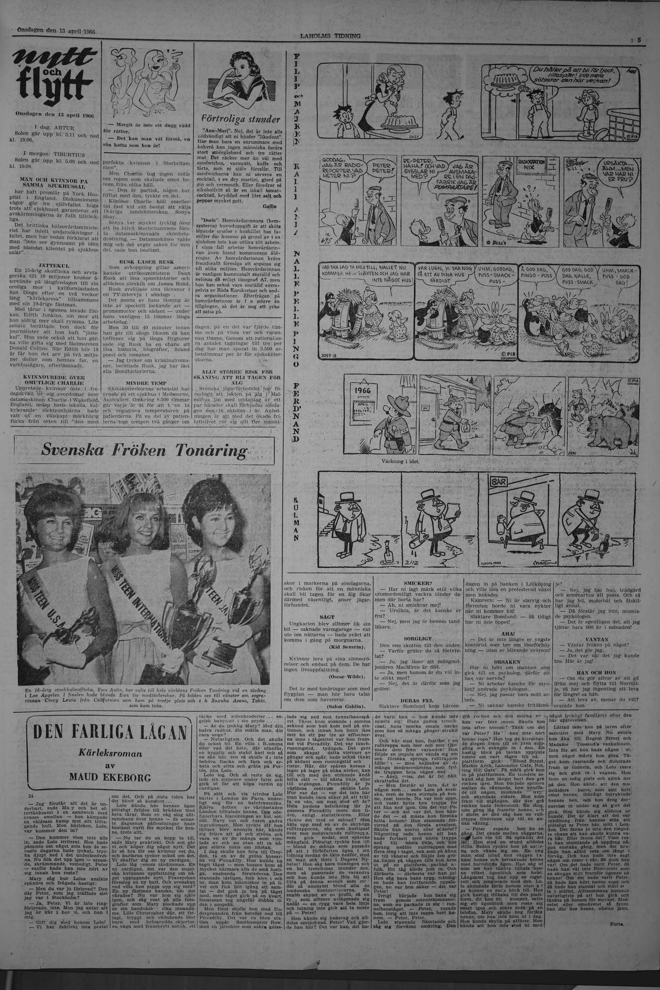 Laholms Tidning Onsdag 13 april 1966, sida 5