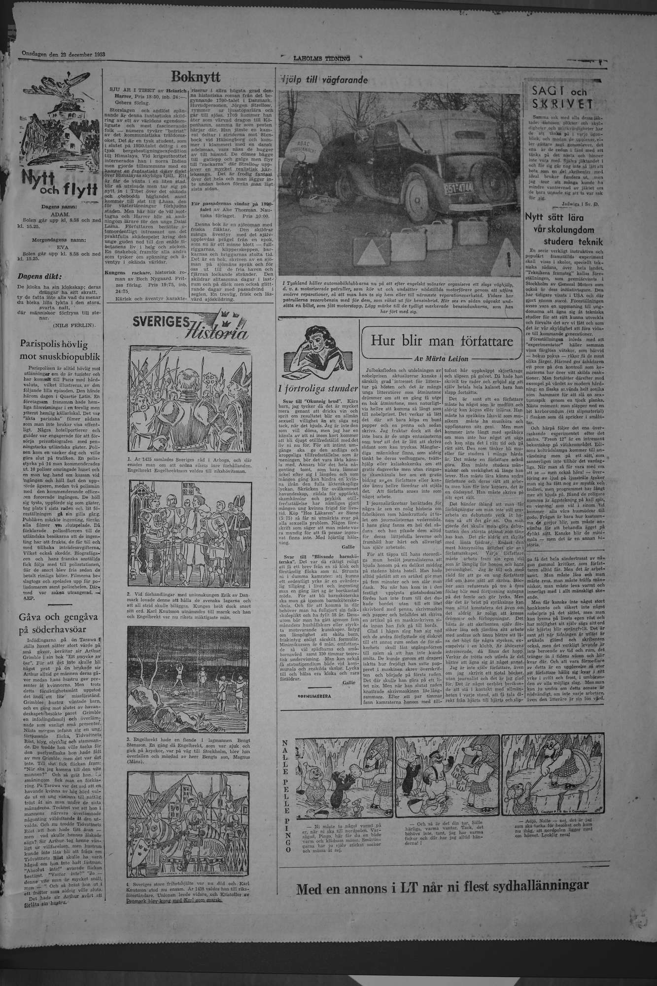 Laholms Tidning Onsdag 23 december 1953, sida 7