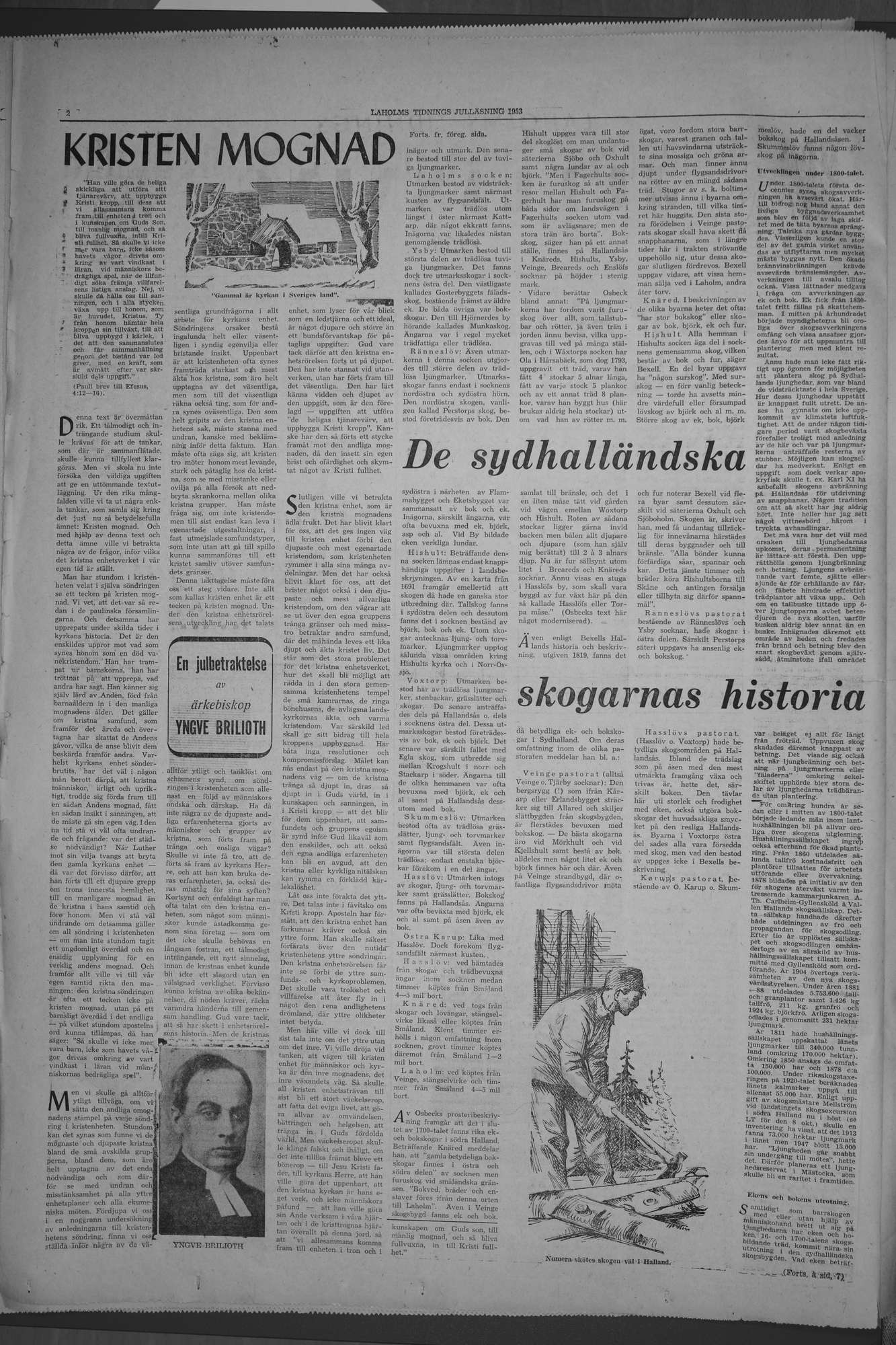 Laholms Tidning Onsdag 23 december 1953, sida 10
