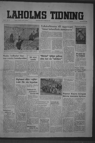 Förstasidan, Måndag 23 februari 1953