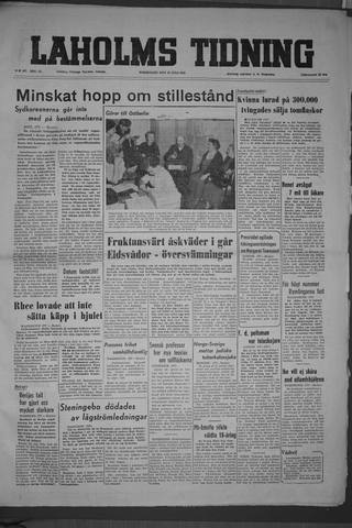 Förstasidan, Torsdag 23 juli 1953
