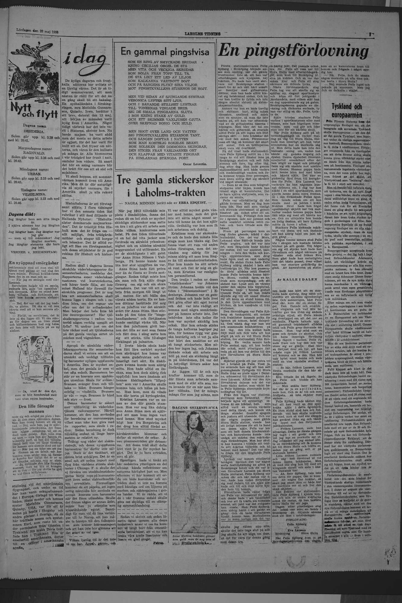Laholms Tidning Lördag 23 maj 1953, sida 7