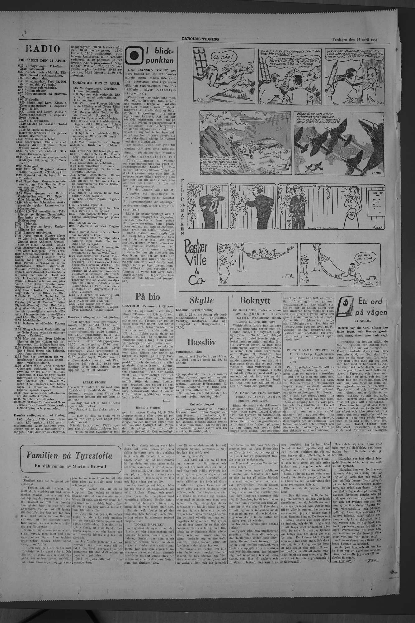 Laholms Tidning Fredag 24 april 1953, sida 8
