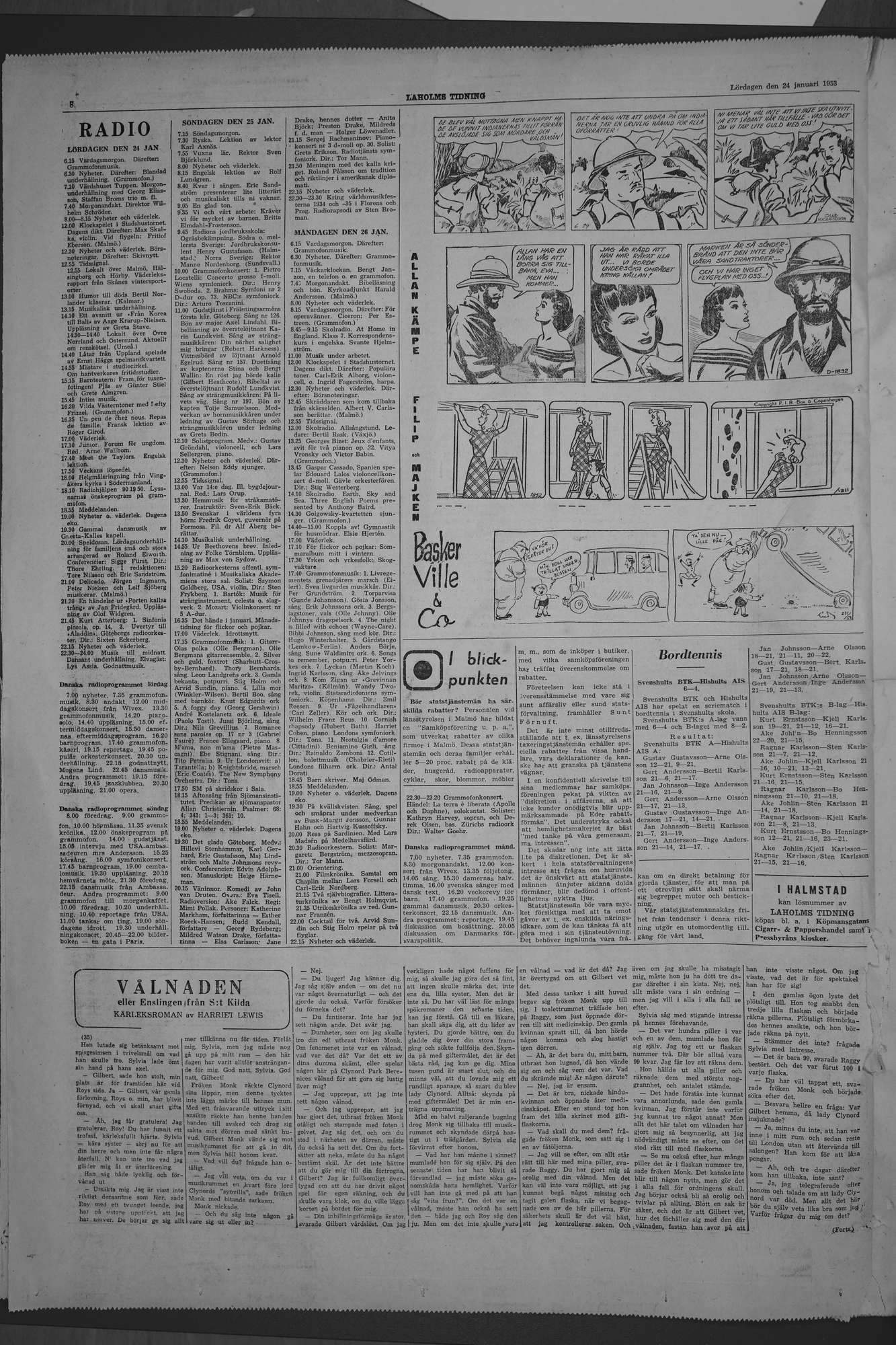 Laholms Tidning Lördag 24 januari 1953, sida 8