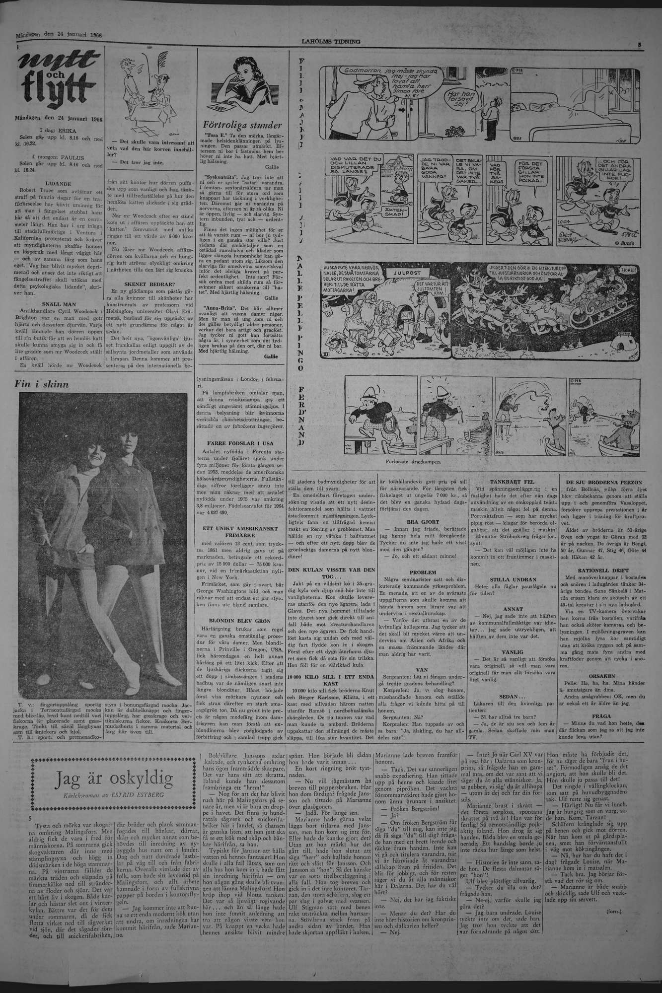 Laholms Tidning Måndag 24 januari 1966, sida 5