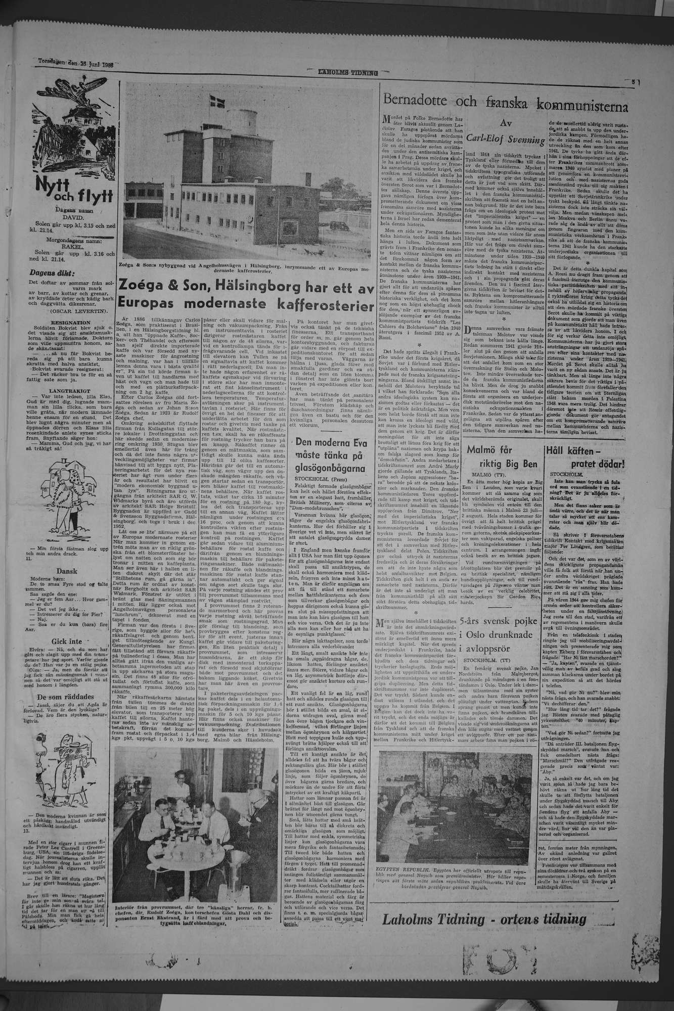 Laholms Tidning Torsdag 25 juni 1953, sida 5