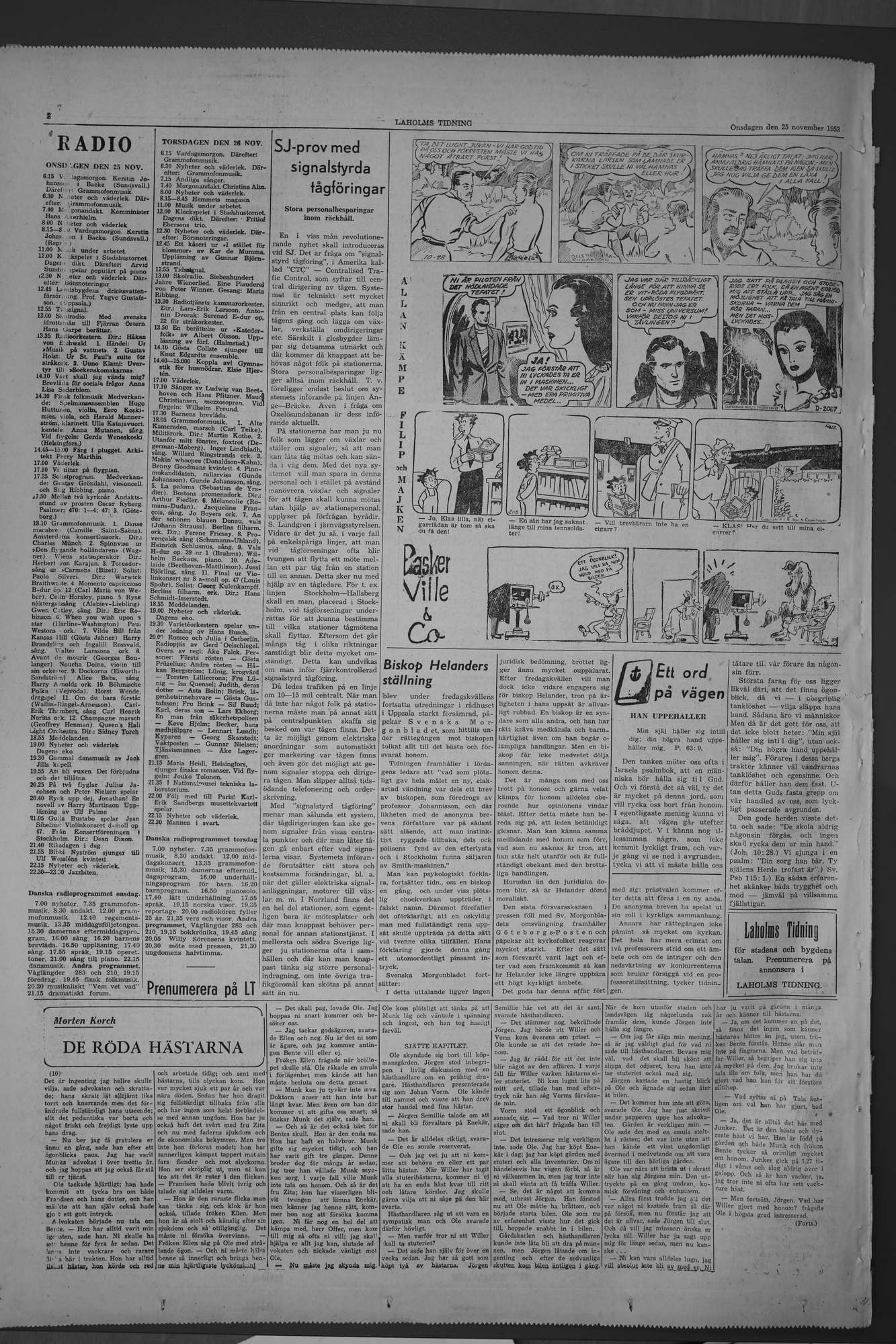Laholms Tidning Onsdag 25 november 1953, sida 8