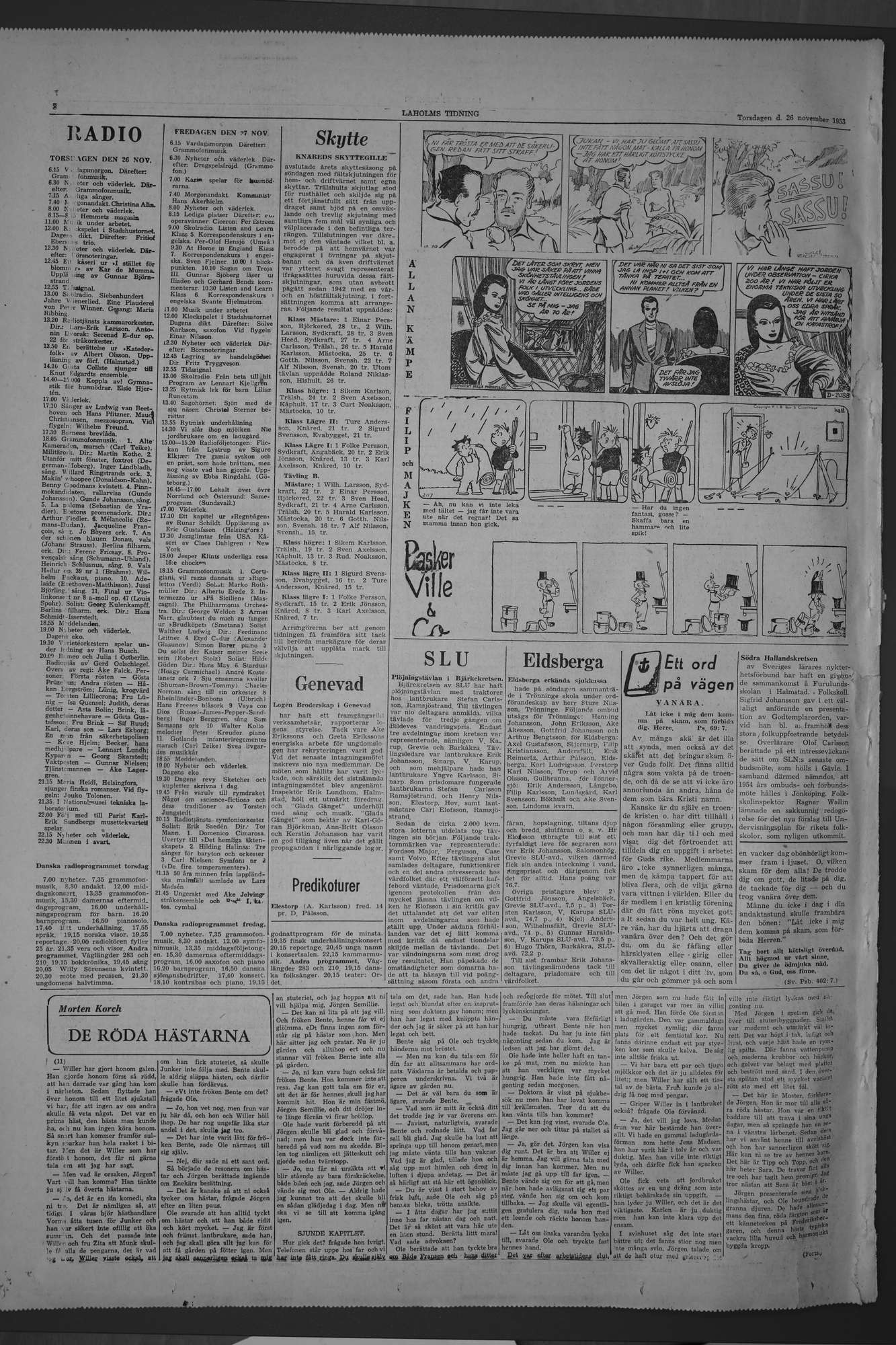 Laholms Tidning Torsdag 26 november 1953, sida 8