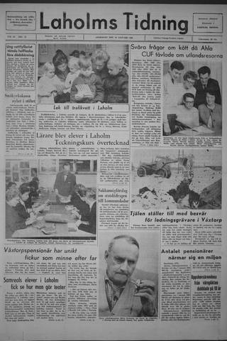 Förstasidan, Onsdag 26 januari 1966