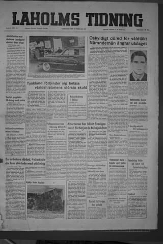 Förstasidan, Lördag 28 februari 1953