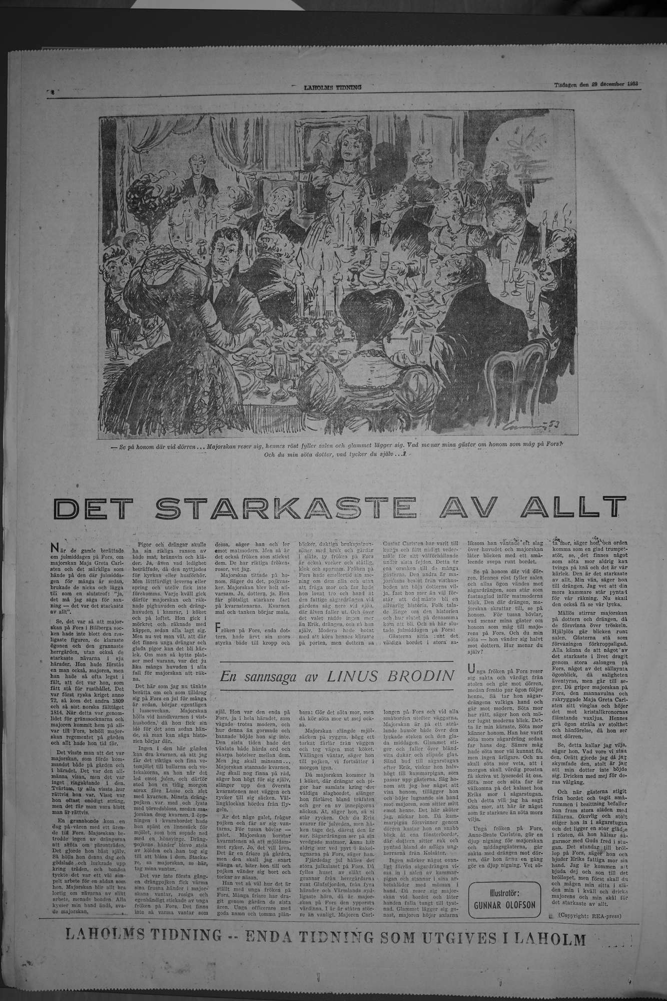 Laholms Tidning Tisdag 29 december 1953, sida 6