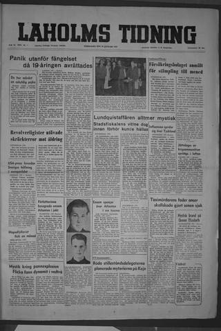 Förstasidan, Torsdag 29 januari 1953