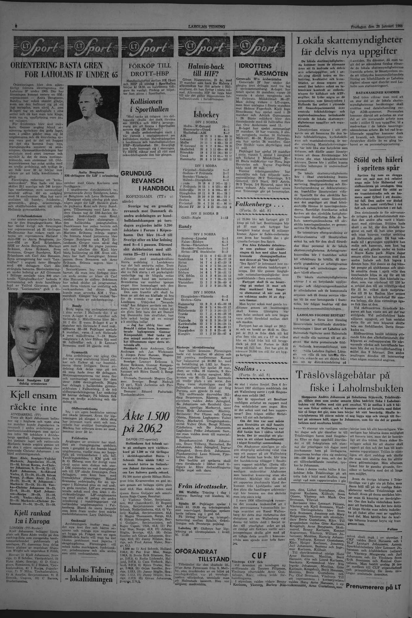 Laholms Tidning Fredag 28 januari 1966, sida 6