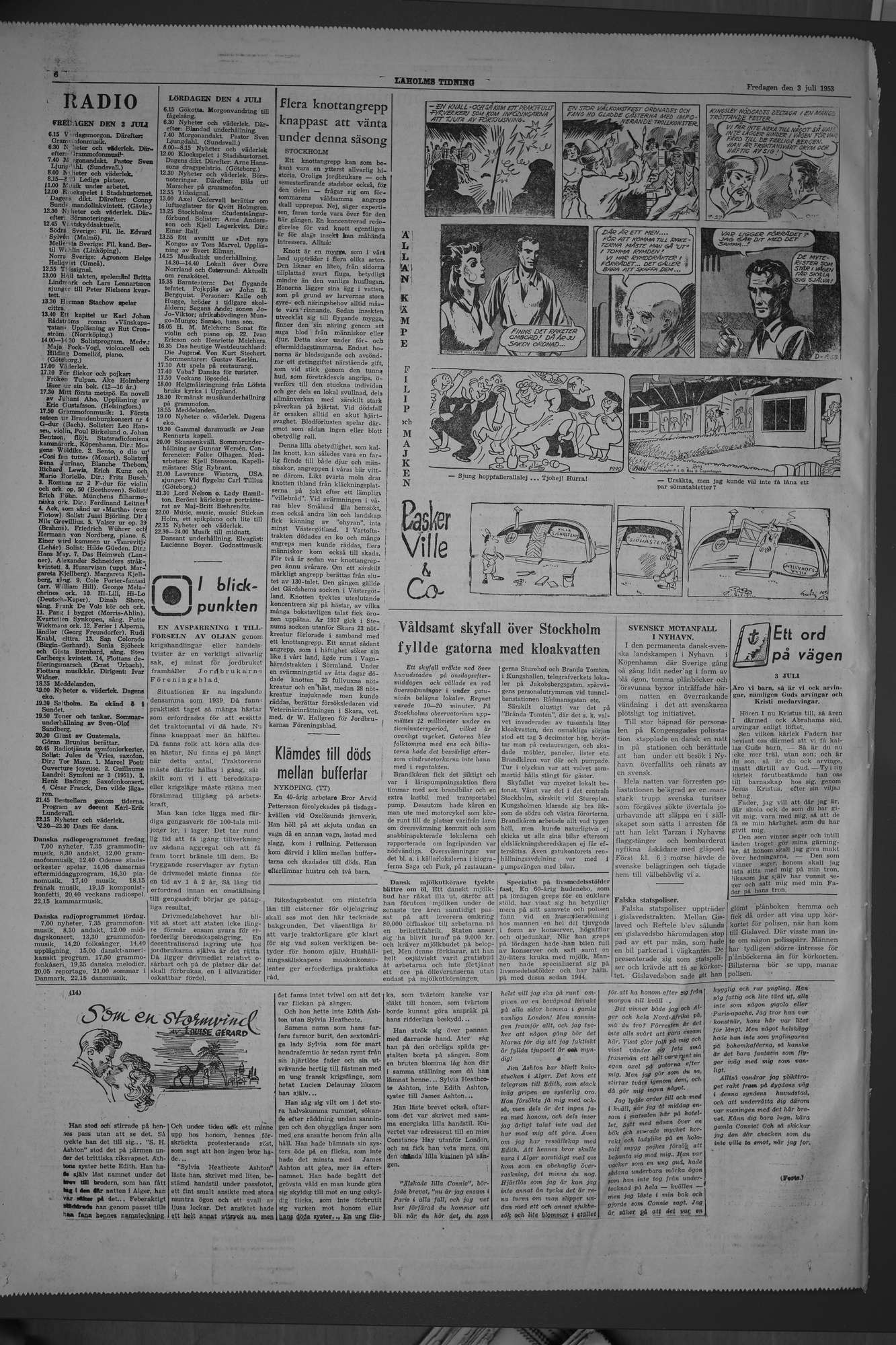 Laholms Tidning Fredag 3 juli 1953, sida 6