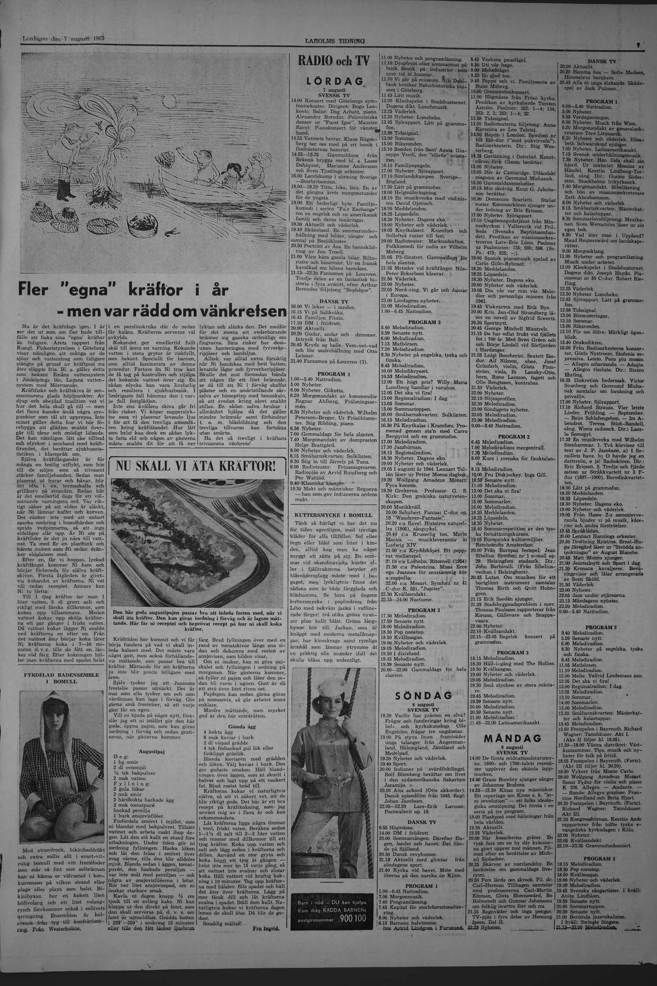 Laholms Tidning Lördag 7 augusti 1965, sida 7