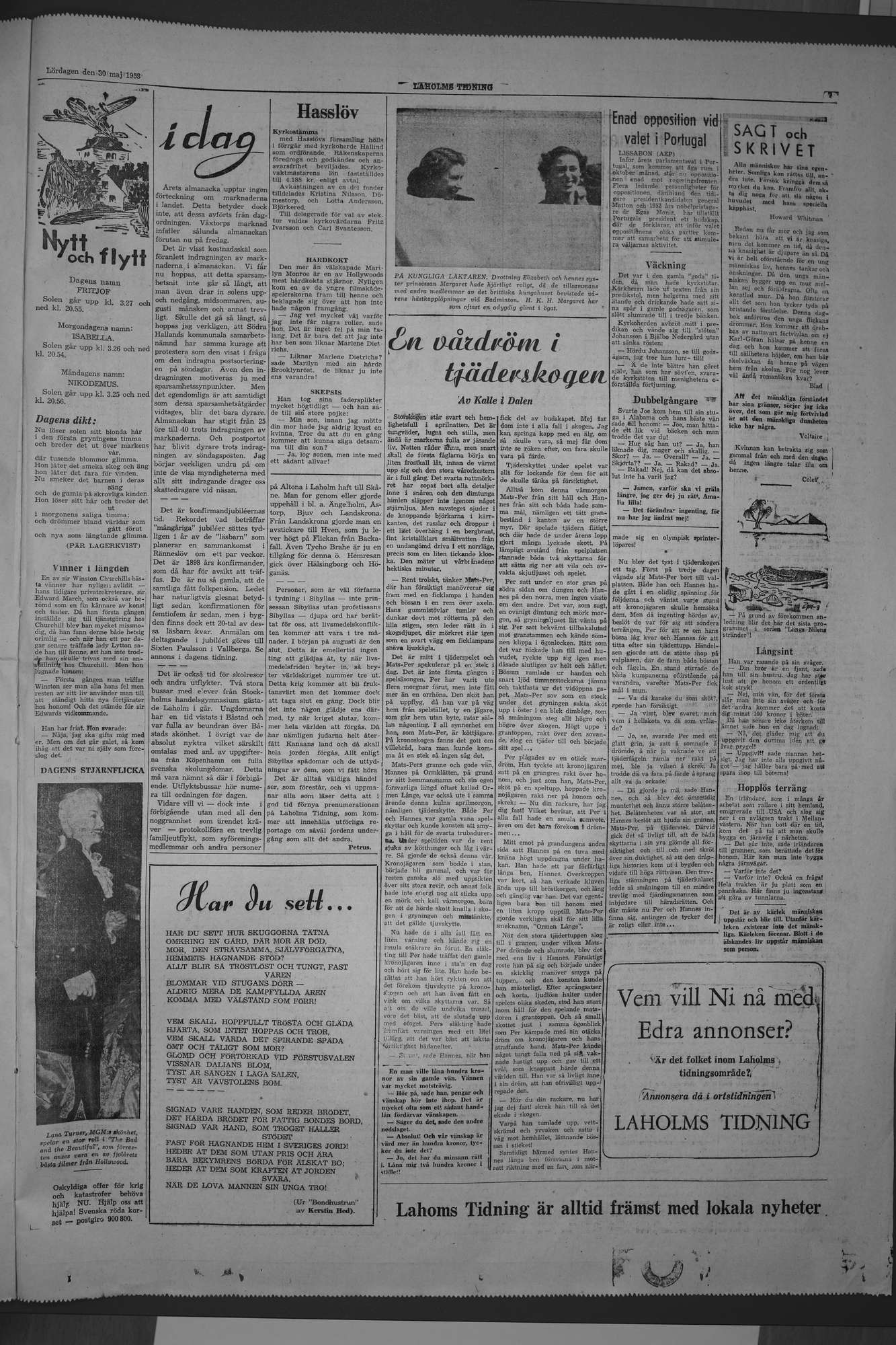 Laholms Tidning Lördag 30 maj 1953, sida 7