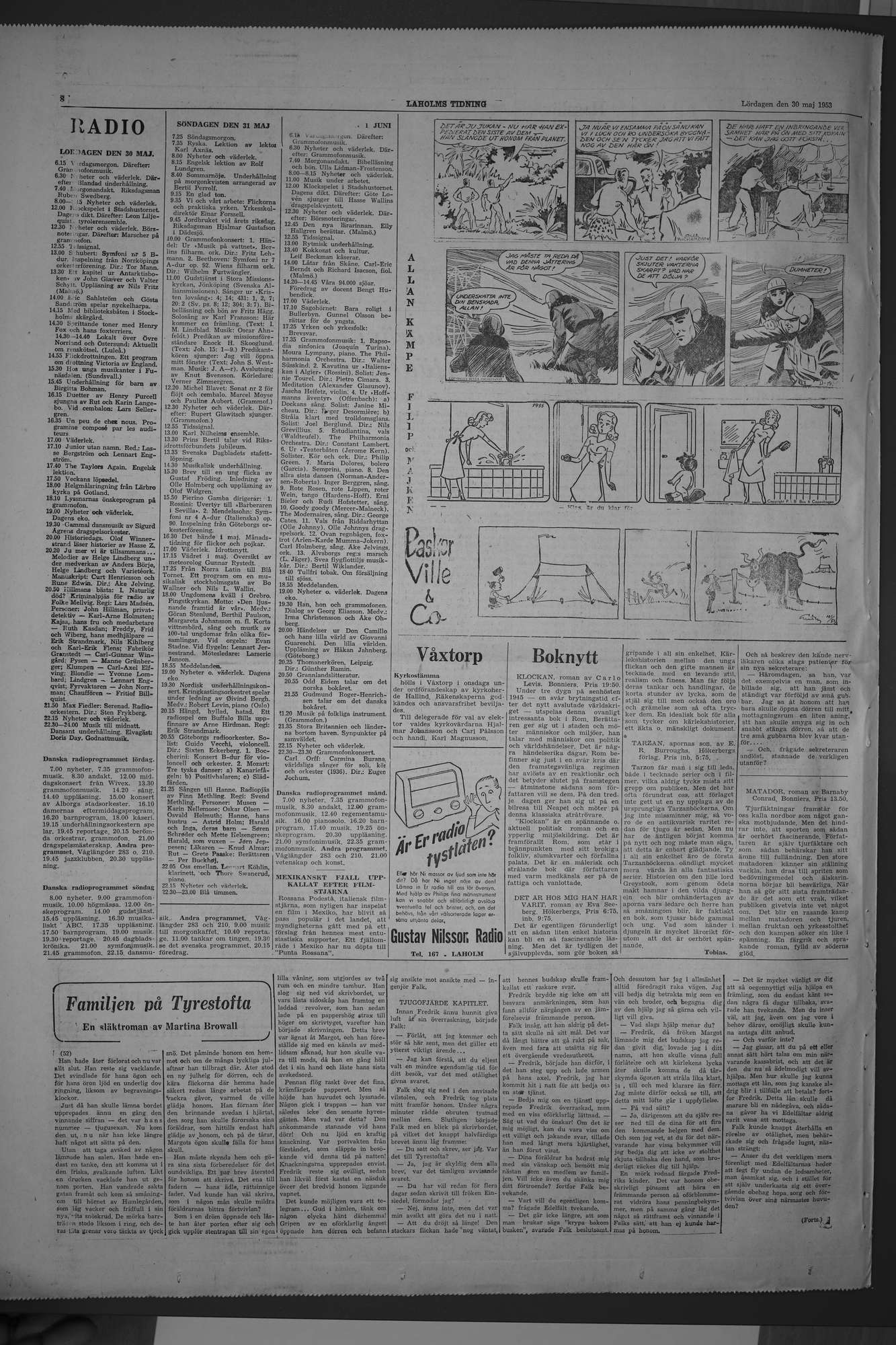 Laholms Tidning Lördag 30 maj 1953, sida 8
